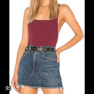 REVOLVE Privacy Please Nola Bodysuit in Burgundy